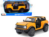 2021 Ford Bronco Badlands Orange Metallic Special Edition 1/18 Diecast Model Car Maisto 31457