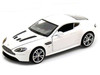 Aston Martin V12 Vantage Pearl White 1/24 Diecast Car Model Motormax 73357