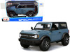 2021 Ford Bronco Badlands Blue Black Top Special Edition 1/24 Diecast Model Car Maisto 31530