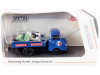 Hanomag Kurier Transporter Vespa Service Blue 2 Vespas Green and Cream 1/87 HO Diecast Models Schuco 452661400