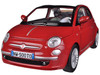 Fiat 500 Nuova Cabrio Red 1/24 Diecast Model Car Motormax 73374