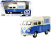 Volkswagen Type 2 T1 Pickup Food Truck Cream Blue 1/24 Diecast Model Car Motormax 79576