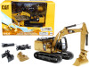 CAT Caterpillar 320F L Hydraulic Tracked Excavator 5 Work Tools Play & Collect! 1/64 Diecast Model Diecast Masters 85636
