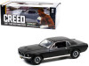 1967 Ford Mustang Coupe Matt Black Adonis Creed's Creed 2015 Movie 1/18 Diecast Model Car Greenlight 13611