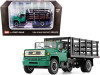 Chevrolet C65 Stake Truck Green Black 1/64 Diecast Model DCP First Gear 60-0918