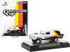 1957 Chevrolet Sedan Delivery Gasser Competition Cams White Black Yellow Orange Stripes Limited Edition 7480 pieces Worldwide 1/64 Diecast Model Car M2 Machines 31600-GS09