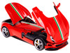 Ferrari Monza SP1 Red with Italian Flag Stripes Signature Series 1/18 Diecast Model Car Bburago 16909
