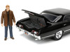 1967 Chevrolet Impala SS Sport Sedan Black Dean Winchester Diecast Figurine Supernatural 2005 2020 TV Series Hollywood Rides Series 1/24 Diecast Model Car Jada 32250