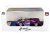 Pagani Huayra Roadster Purple Metallic Carbon Top Carbon Accents 1/64 Diecast Model Car LCD Models 64015