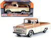 1958 Chevrolet Apache Fleetside Pickup Truck Brown and Beige 1/24 Diecast Model Car Motormax 79311