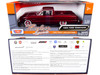 1960 Ford Ranchero Pickup Burgundy Metallic 1/24 Diecast Model Car Motormax 79321