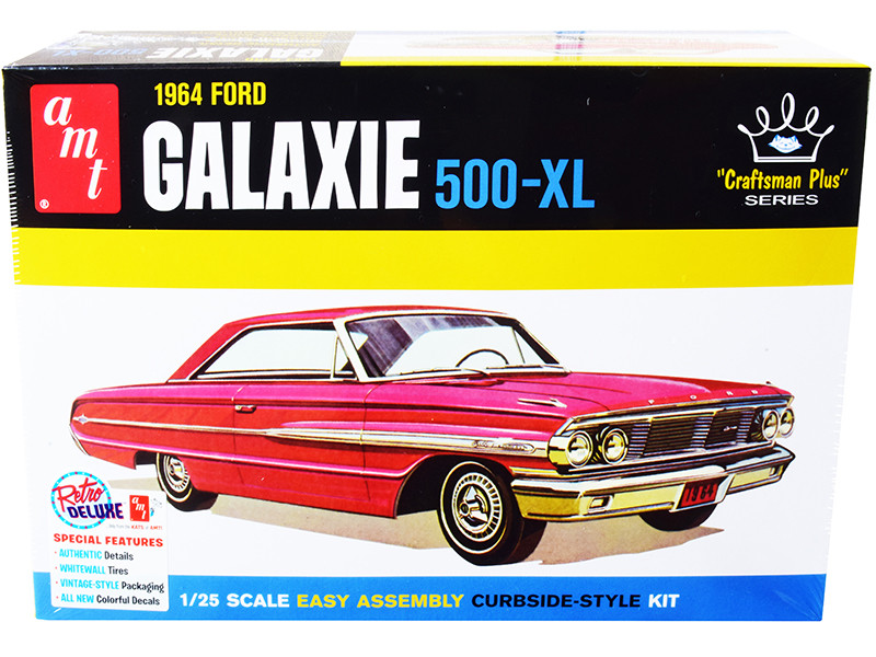 Skill 2 Model Kit 1964 Ford Galaxie 500-XL Craftsman Plus Series 1/25 Scale Model AMT AMT1261