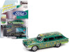 1960 Ford Country Squire Rat Fink Kustom Green Teal with Graphics Collector Tin Limited Edition 6020 pieces Worldwide 1/64 Diecast Model Car Johnny Lightning JLCT006-JLSP146 B