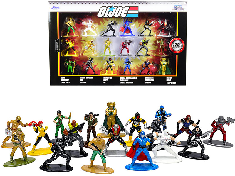 G.IJOE Nanolfigs Series1 18体セットJada Diecast Model Cars wholesale toys dropshipper drop shipping G.I.
