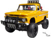 1966 Chevrolet C10 Fleetside Pickup Truck Off Road Yellow 1/24 Diecast Model Motormax 79131
