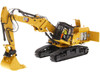 CAT Caterpillar 352 Ultra High Demolition Hydraulic Excavator with Operator Two Interchangeable Booms High Line Series 1/50 Diecast Model Diecast Masters 85663