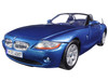 BMW Z4 Blue 1/24 Diecast Model Car Motormax 73269