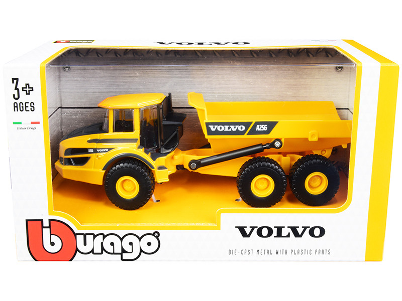 Volvo A25G Articulated Hauler Yellow 1/50 Diecast Model by Bburago