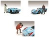 Race Day 1 6 piece Figurine Set for 1/18 Scale Models American Diorama 76283 76284 76285 76286 76287 76288