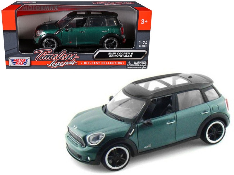 Mini Cooper S Countryman Oxford Green 1/24 Diecast Car Model
Motormax 73353