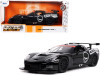 2005 Chevrolet Corvette C6-R Take No Prisoners Black with Graphics Bigtime Muscle Series 1/24 Diecast Model Car Jada 33042