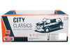 1961-1967 Morris Mini Cooper RHD Right Hand Drive Dark Blue British Flag on the Top Roof Rack City Classics Series 1/18 Diecast Model Car Motormax 79741