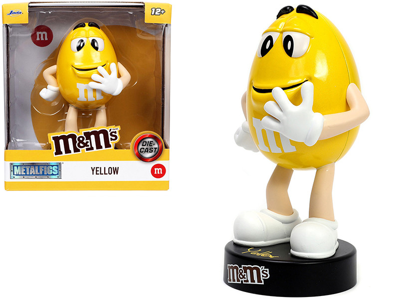 Yellow M&M's 5.25" Diecast Figurine Metalfigs Series Jada 32503