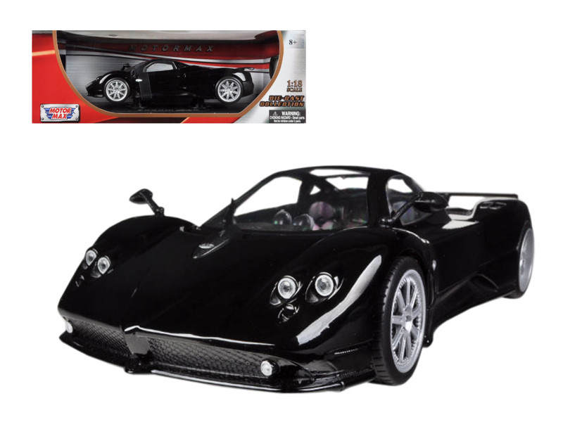 Pagani Zonda F Black 1/18 Diecast Car Model Motormax 79159