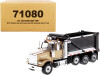 Western Star 4900 SFFA Tandem Pusher Axle OX Stampede Dump Truck Gold Black 1/50 Diecast Model Diecast Masters 71080