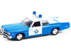 1974 Dodge Monaco Blue and White CPD Chicago Police Department Illinois Hot Pursuit Series 1/24 Diecast Model Car Greenlight 85541
