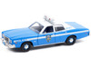 1975 Plymouth Fury Light Blue White Top New York City Police Department NYPD Hot Pursuit Series 1/24 Diecast Model Car Greenlight 85542