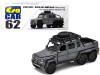 Mercedes Benz G63 AMG 6x6 Pickup Truck Roof Rack Offroad Gray 1st Special Edition 1/64 Diecast Model Car Era Car MB216X6RF62