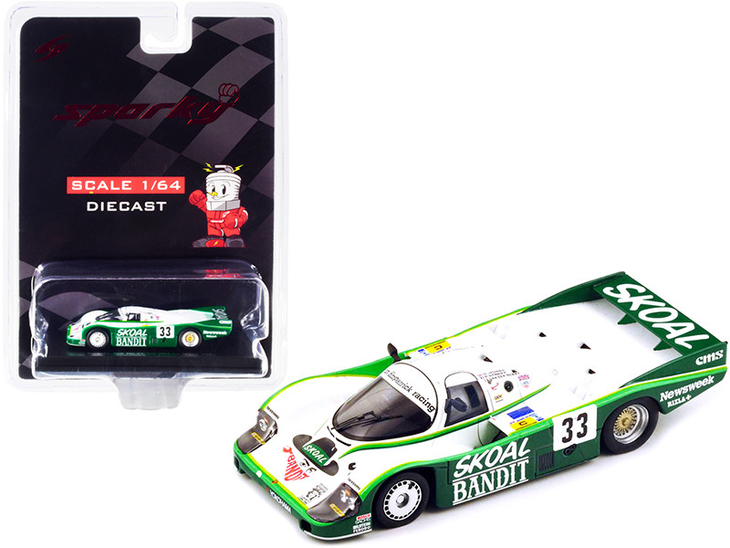 Porsche 956 #33 Hobbs Streiff van der Merwe 3rd Place 24H Le Mans 1984 1/64 Diecast Model Car Sparky Y178B