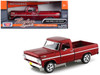1969 Ford F-100 Pickup Truck Burgundy 1/24 Diecast Car Model Motormax 79315