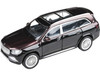 Mercedes-Maybach GLS 600 with Sunroof Rubellite Red Obsidian Black Metallic 1/64 Diecast Model Car Paragon PA-55304