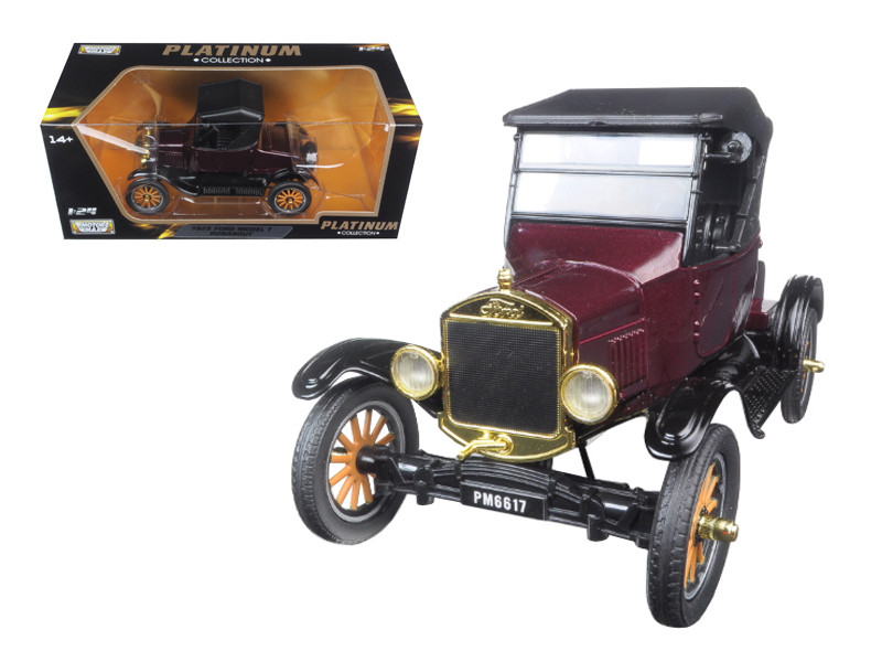 1925 Ford Model T Runabout Soft Top Burgundy 1/24 Diecast Model Car
Motormax 79317