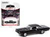 1970 Plymouth Road Runner Gloss Black Black Vinyl Top Matt Black Hood Stripes Lot #970.1 Barrett Jackson Scottsdale Edition Series 8 1/64 Diecast Model Car Greenlight 37240 C