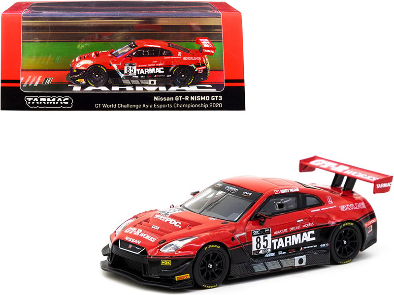 Nissan GT-R Nismo GT3 #85 Andy Ngan GT World Challenge Asia Esports Championship (2020) Limited Edition to 1488 pieces Worldwide 1/64 Diecast Model Car by Tarmac Works