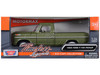 1969 Ford F-100 Pickup Truck Green 1/24 Diecast Car Model Motormax 79315