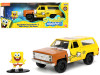 1980 Chevrolet K5 Blazer SpongeBob SquarePants Diecast Figurine Hollywood Rides Series 1/32 Diecast Model Car Jada 31798