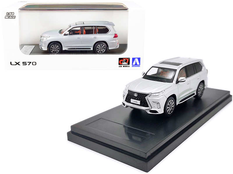 Lexus LX570 with Sunroof Silver 1/64 Diecast Model Car LCD Models LCD64017