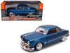 1949 Ford Coupe Blue 1/24 Diecast Model Car Motormax 73213