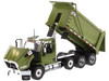 Western Star 49X SBFA OX Bodies Stampede Dump Truck Olive Green Metallic Transport Series 1/50 Diecast Model Diecast Masters 71086
