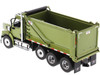 Western Star 49X SBFA OX Bodies Stampede Dump Truck Olive Green Metallic Transport Series 1/50 Diecast Model Diecast Masters 71086