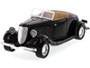 1934 Ford Coupe Convertible Black 1/24 Diecast Model Car Motormax 73218
