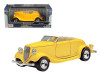 1934 Ford Coupe Yellow 1/24 Diecast Car Model Motormax 73218