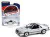 1982 Ford Mustang GT 5.0 Silver Metallic Black Stripes Greenlight Muscle Series 26 1/64 Diecast Model Car Greenlight 13310 D