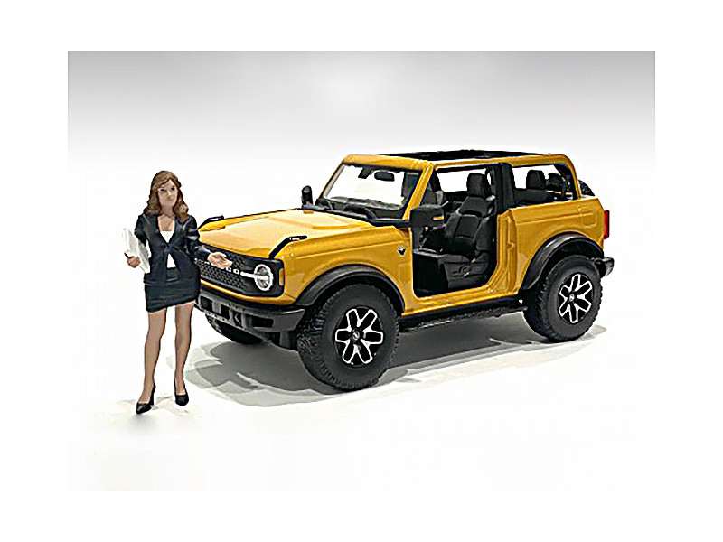 The Dealership Female Salesperson Figurine for 1/18 Scale Models American Diorama 76310