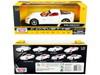 2005 Chevrolet Corvette C6 White Red Interior History of Corvette Series 1/24 Diecast Model Car Motormax 73270