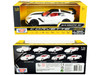 2019 Chevrolet Corvette C7 ZR1 White Black Red Interior History of Corvette Series 1/24 Diecast Model Car Motormax 79356